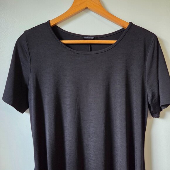 EUC HEIMISH USA BLACK SLINKY T SHIRT MINIMALIST DRESS SZ M - Picture 7 of 13